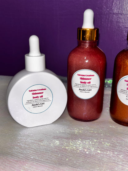 Shimmer body oil