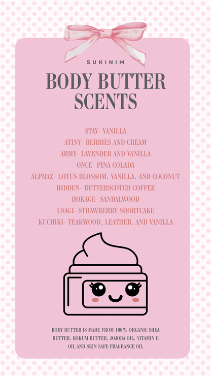 Whipped body butter