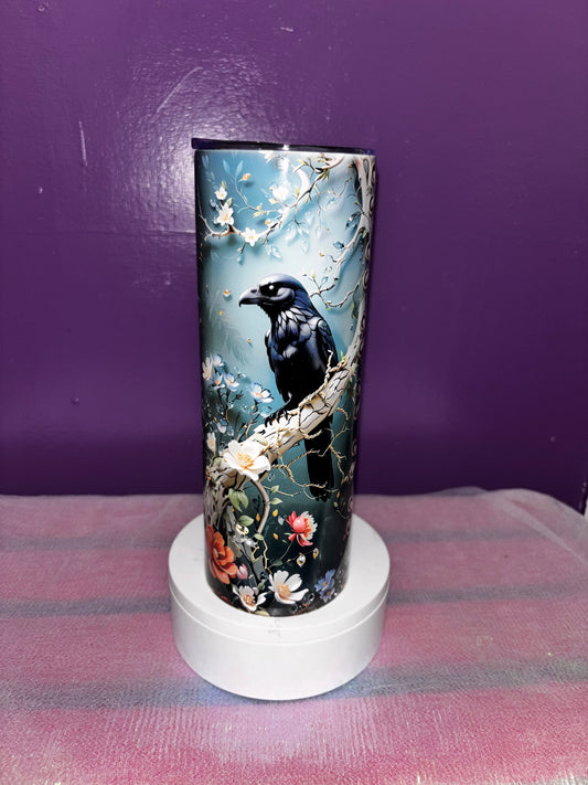 Skull and crow