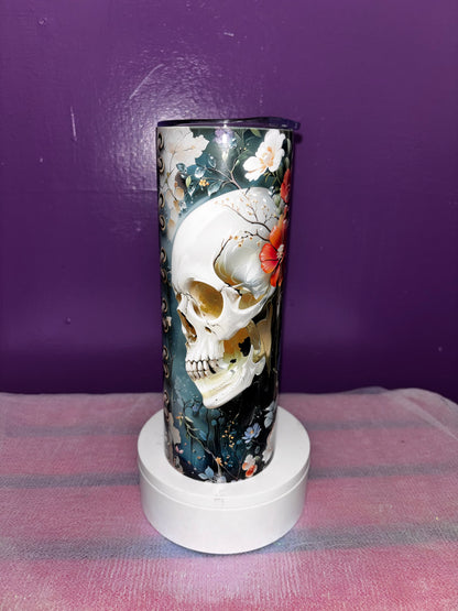 Skull and crow