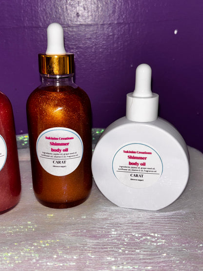 Shimmer body oil