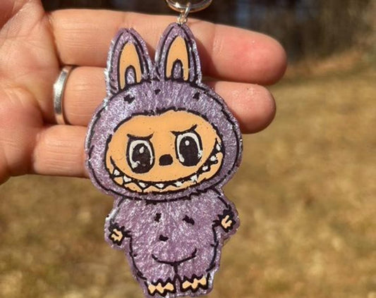 little monster keychain, earrings